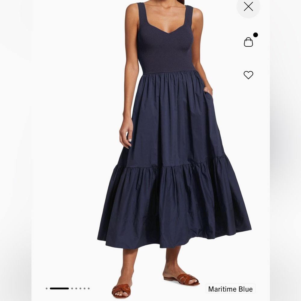 Tanya Taylor Josephine Mixed Media Dress